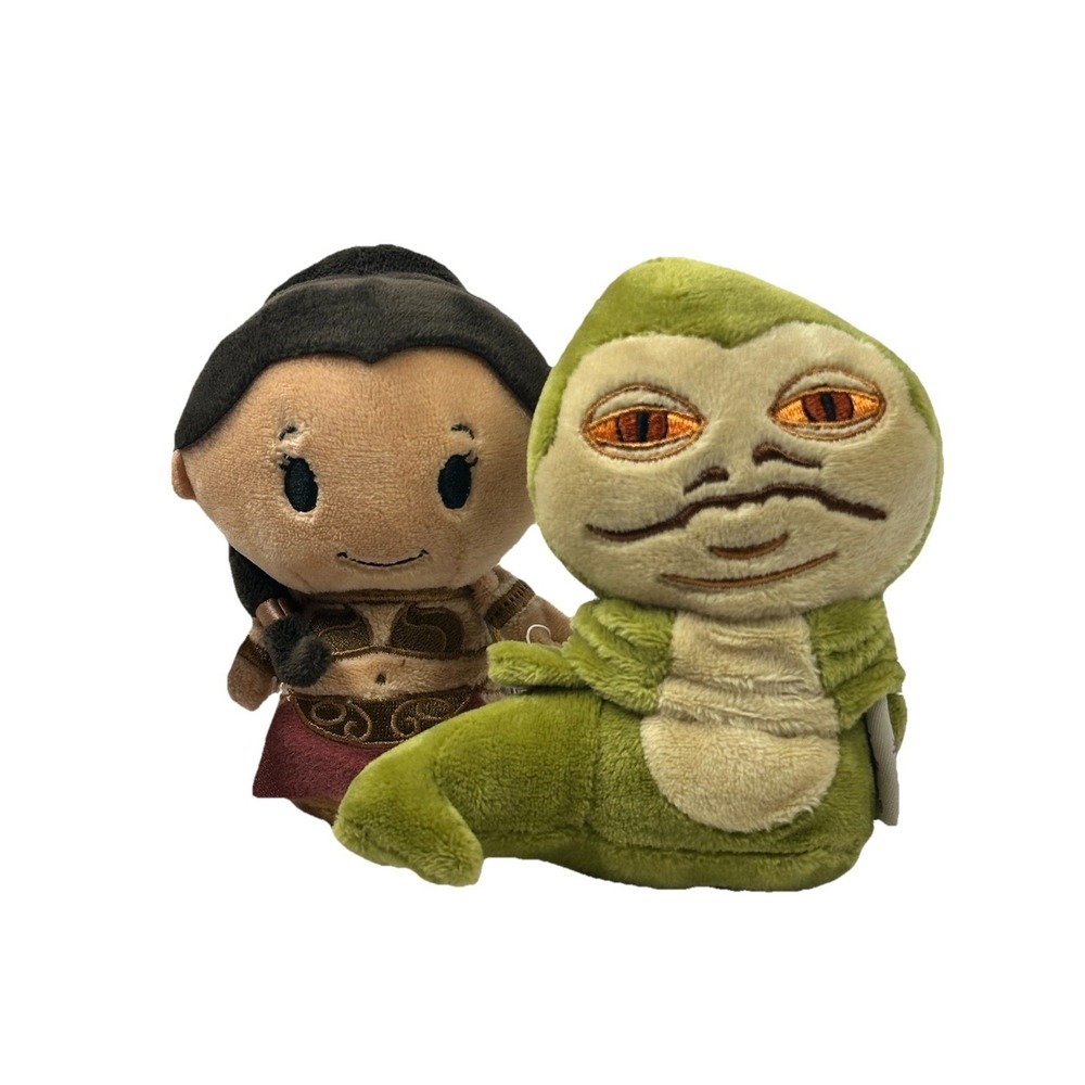 Hallmark itty bittys Princess Leia Jabba Plush Star Wars Comic Con 2016 Set